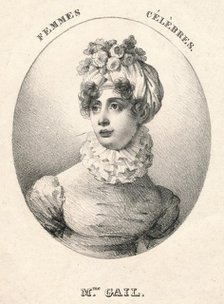 'Mme. Gail', early 19th century. Creator: Godefroy Engelmann.