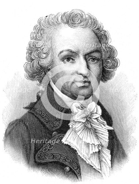 Louis Antoine de Bougainville, French soldier, navigator and mathematician, c1890. Artist: Anon