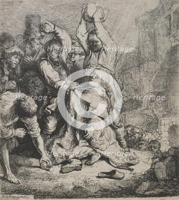 The stoning of St Stephen, 1635. Creator: Rembrandt Harmensz van Rijn.