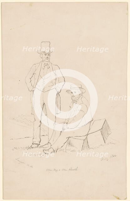 Mr. Way and Mr. Booth, 1862. Creator: James Wells Champney.