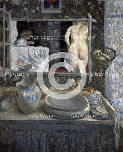 'Mirror above a Washstand', 1908.  Artist: Pierre Bonnard