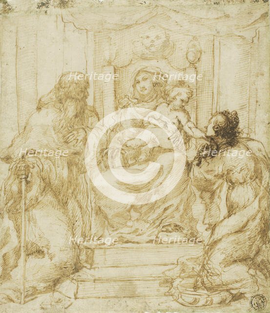 Virgin and Child with Saints Jerome and Catherine, n.d. Creator: Pietro Faccini.