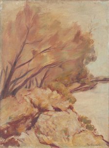 Trenches by the Danube, 1920-1939. Creator: Jan Trampota.