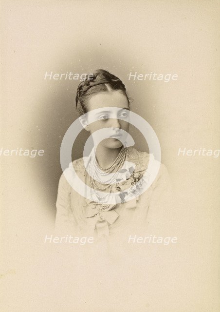 Portrait of Grand Duchess Anastasia Mikhailovna of Russia (1860-1922), 1879.