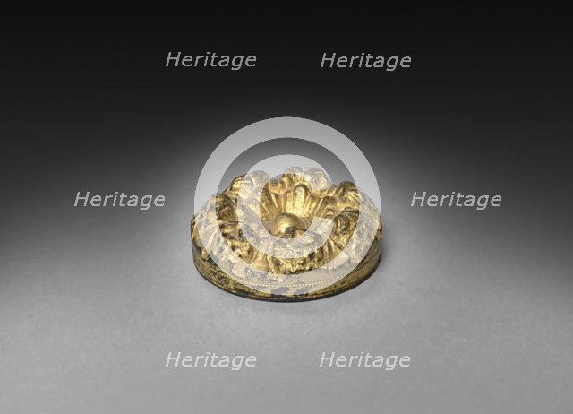 Inkwell (top to bottle), 1825-1850. Creator: Unknown.