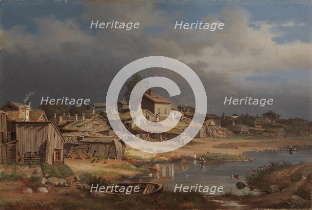 View from Katajanokka, 1868. Creator: Magnus von Wright.