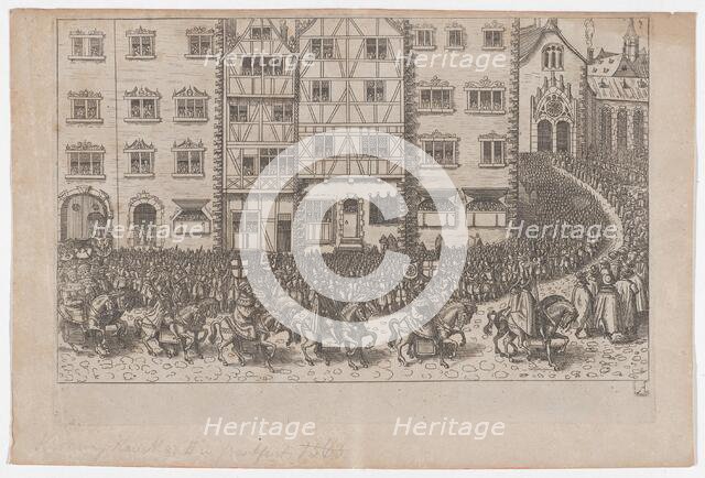 Plate A: Election and Coronation of Emperor Maximilian II, 1612., 1612. Creator: Anon.