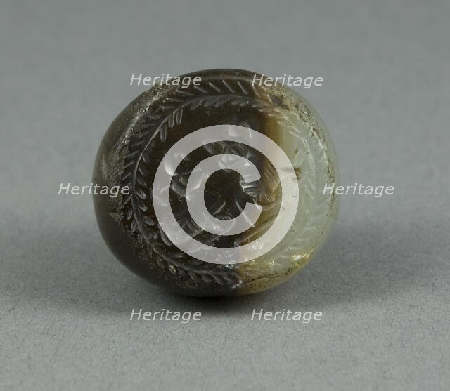 Seal with Two Gazelles, Egypt, Persian Period, Dynasty 31 (343-332 BCE). Creator: Unknown.