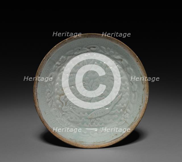 Saucer: Qingbai ware, 13th-14th Century. Creator: Unknown.