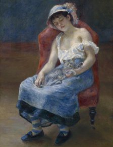 Sleeping Girl, 1880. Creator: Pierre-Auguste Renoir.