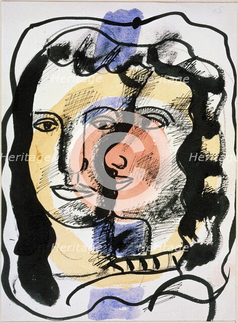 'Two Faces', c1940s-c1950s(?).  Creator: Fernand Leger.