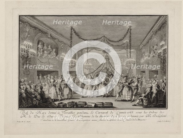 May Ball given at Versailles during the Carnival of 1763, c. 1763.