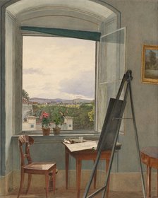 View from the Artist's Studio in Alservorstadt toward Dornbach, 1836. Artist: Alt, Jakob (1789-1872)