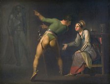 Hamlet and his Mother, Episode from Shakspeare's Hamlet, 1776-1779. Creator: Nicolai Abraham Abildgaard.