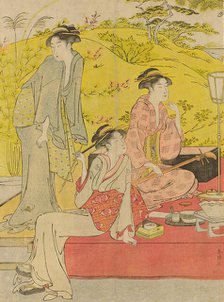 Picnic Party at Hagidera, c. 1785/95. Creator: Katsukawa Shuncho.