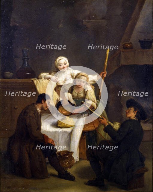 Polenta, 1735-1739. Creator: Longhi, Pietro (1701-1785).