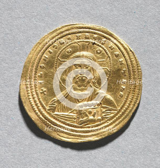 Nomisma with Basil II Bulgarotonos and His Brother Constantine VIII, 977-1025. Creator: Unknown.