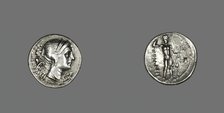 Drachm (Coin) Depicting the Goddess Nike, 216-203 BCE. Creator: Unknown.