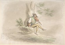 Gypsy Fiddler, 1858. Creator: Monogrammist CG.