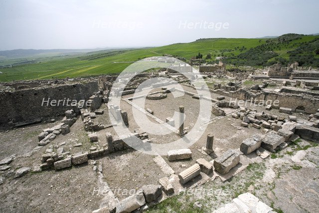 The Aghlabid Baths at Dougga (Thugga), Tunisia. Artist: Samuel Magal