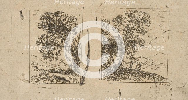 The Two Landscapes, ca. 1630. Creator: Claude Lorrain.