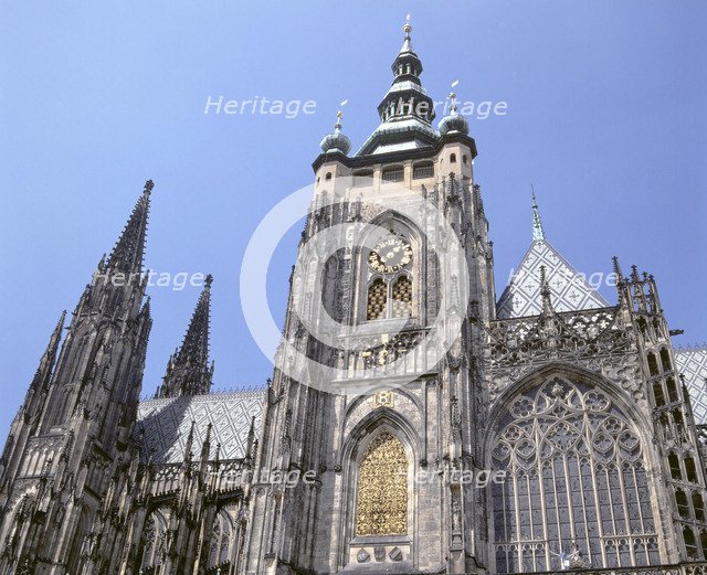 St Vitus Cathedral, Prague, Czech Republic.
