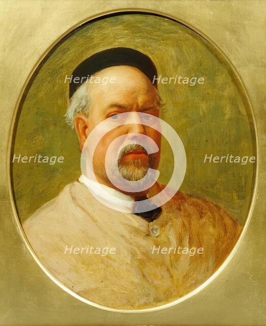 Portrait of Henry Hugh Armstead, RA, 1884. Creator: John Evan Hodgson.