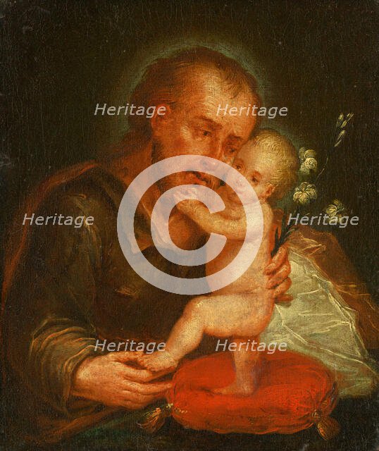 Saint Joseph with Baby Jesus, 1770-1780. Creator: Unknown.