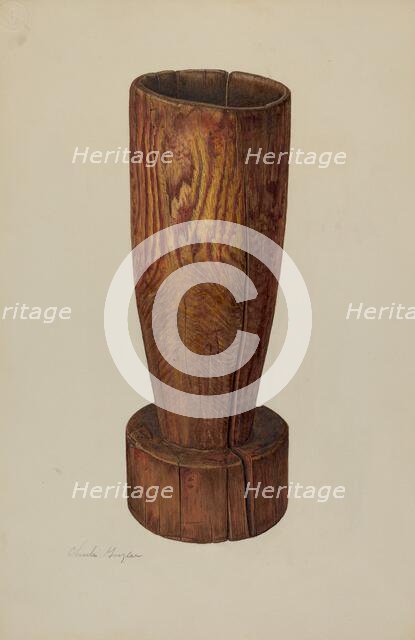 Mortar, c. 1940. Creator: Charles Garjian.