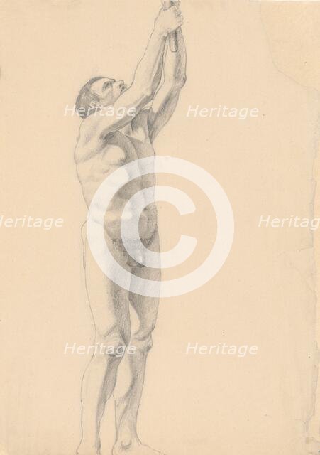 Male nude, 1880-1904. Creator: Janos Fadrusz.