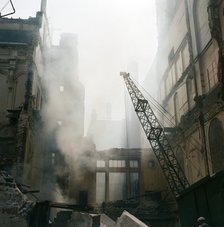 Demolition of a building, London, 1960s. Artist: John Gay.