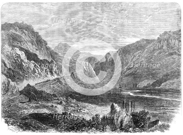 The Valparaiso and Santiago Railway: the Tabon Incline, 1864. Creator: Mason Jackson.