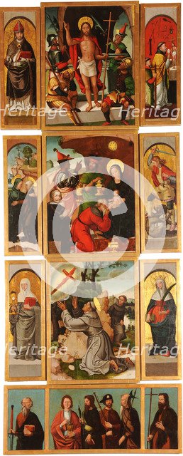 Altarpiece of Saints Anne and Michael the Archangel (Right panel). Artist: Comontes, Francisco de (active 1524-1565)