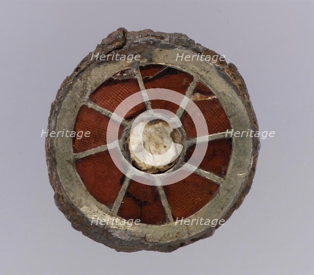 Disk Brooch, Frankish, 6th century. Creator: Unknown.