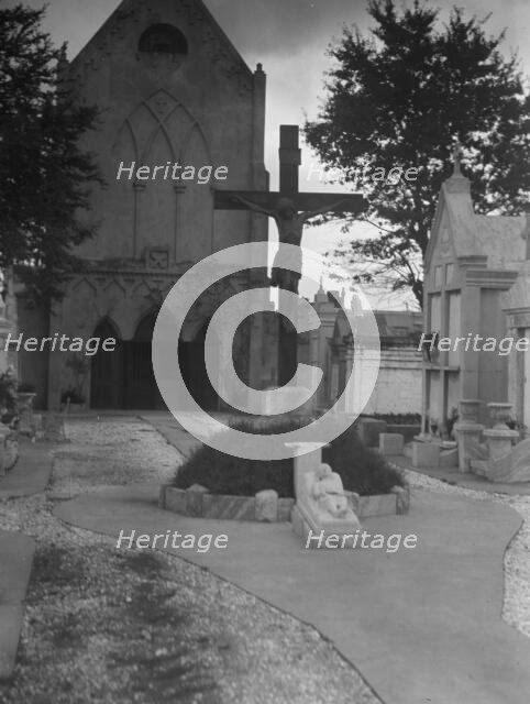 St. Roch Cemetery, New Orleans, between 1920 and 1926. Creator: Arnold Genthe.