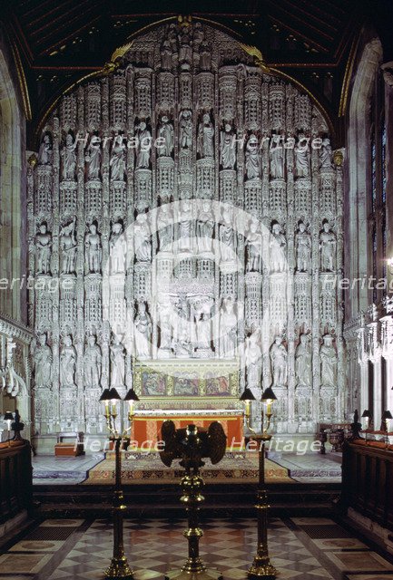 Reredos, All Souls College Chapel, Oxford, Oxfordshire, 1974. Artist: Tony Evans