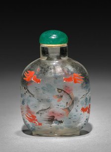 Snuff Bottle with Stopper, 1736-1795. Creator: Unknown.