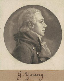 George Young, 1805. Creator: Charles Balthazar Julien Févret de Saint-Mémin.