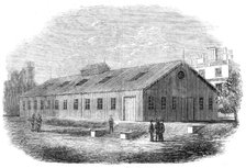 Drill-shed in Burlington Gardens, erected by the South Middlesex Rifle Volunteers, 1862. Creator: Unknown.