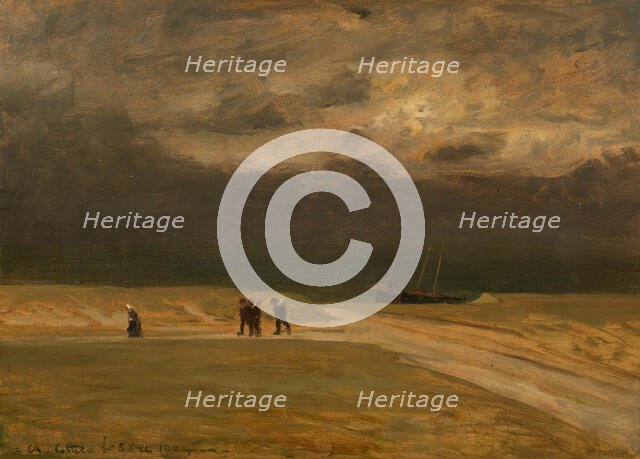 Soir orageux (Stormy evening), 1904. Creator: Cottet, Charles (1863-1925).