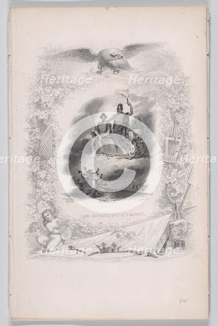 The Children of France, from The Songs of Béranger, 1829. Creators: Alexandre-Gustave-Adolphe Levasseur, Melchior Péronard.