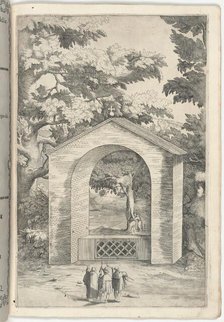 Chapel of the Spring in the Beech Tree (Cappella del faggio dell'acqua) [plate Q], 1612. Creator: Jacopo Ligozzi.
