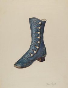 Child's Shoe, 1935/1942. Creator: Jean Peszel.