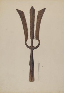 Sturgeon Spear, c. 1938. Creator: Samuel Faigin.