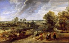 Return from the harvest , ca 1637. Creator: Rubens, Pieter Paul (1577-1640).