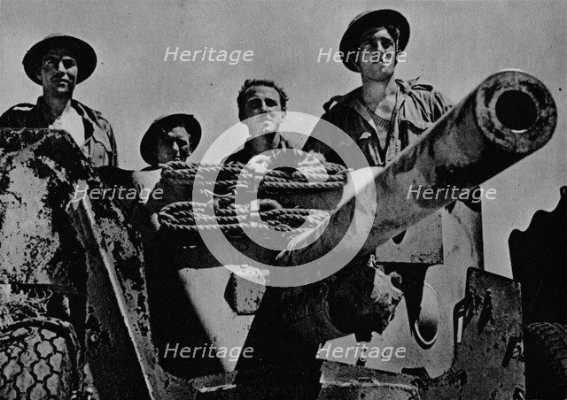 '... and the gunners wait', 1942 (1944). Artist: Unknown.