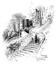 The Hundred Steps, Windsor Castle, c1888.Artist: Herbert Arthur