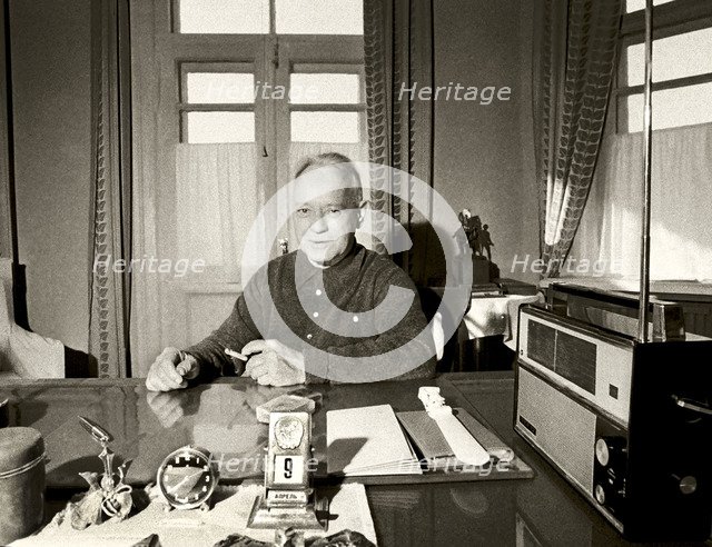 The writer Mikhail Sholokhov (1905-1984), 1960s.