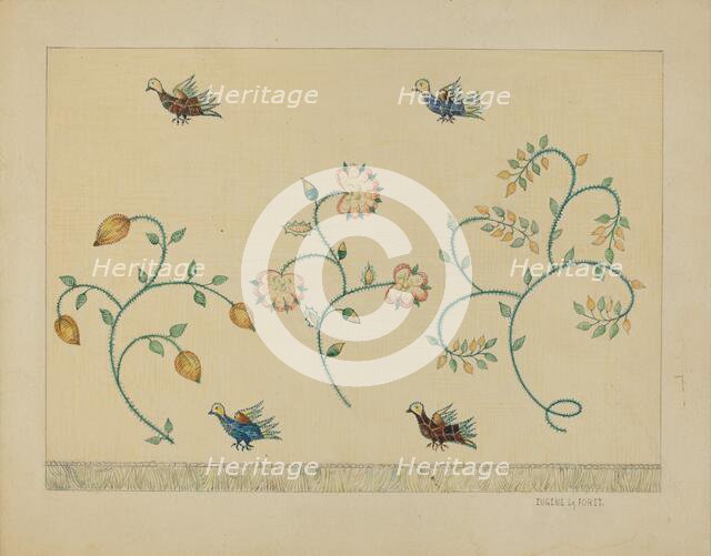 Curtain, c. 1936. Creator: Eugene La Foret.