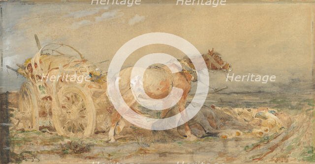 Abandoned: Marshes of the Danube, before 1887. Creator: Christian Adolf Schreyer.